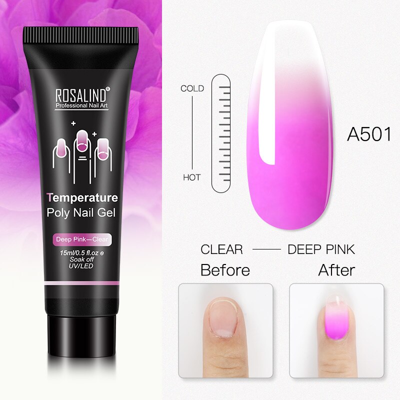Glitter Poly Nail Gel Extensions for Salon-Style Sparkle