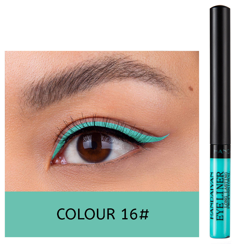 12-Color Matte Liquid Eyeliner Set for Bold Eye Looks
