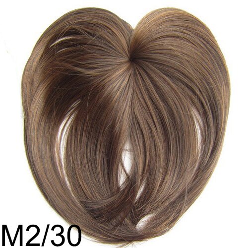 Clip In Bangs Synthetic — Blunt Fringe Hairpiece in 9+