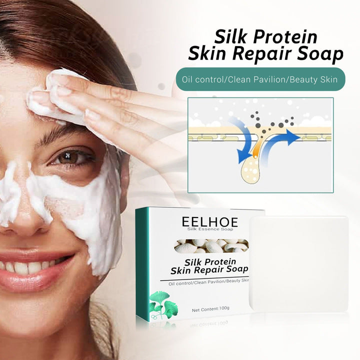 Silk Protein Cleansing Soap Bar for Soft, Clean Skin