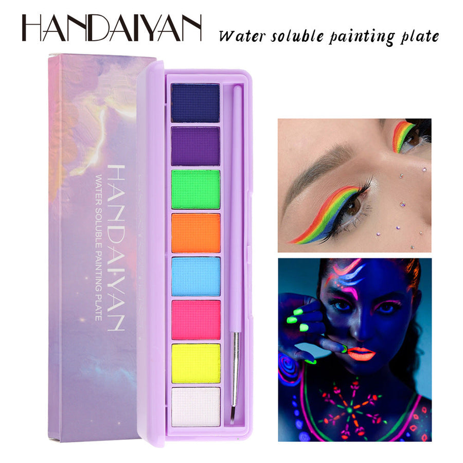 Water-Soluble Face Paint Palette for Vivid Body Art