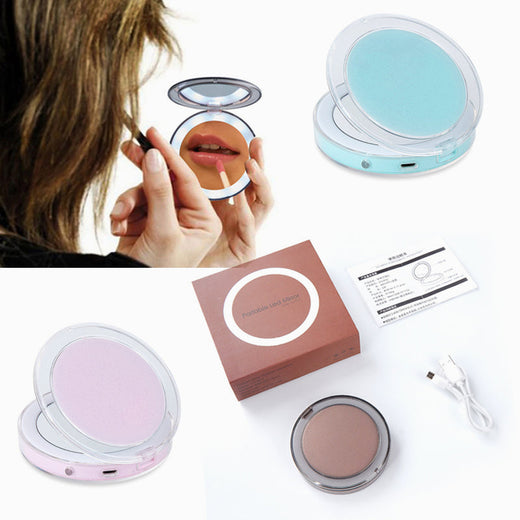 3X Magnifying LED Makeup Mirror for Precise Touch-Ups
