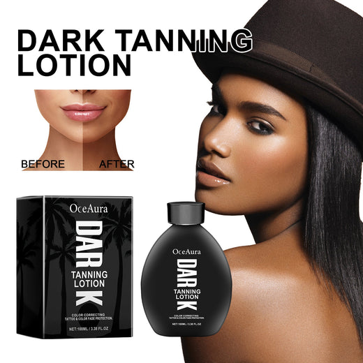 OceAura Dark Tanning Lotion With Color-Correcting Formula