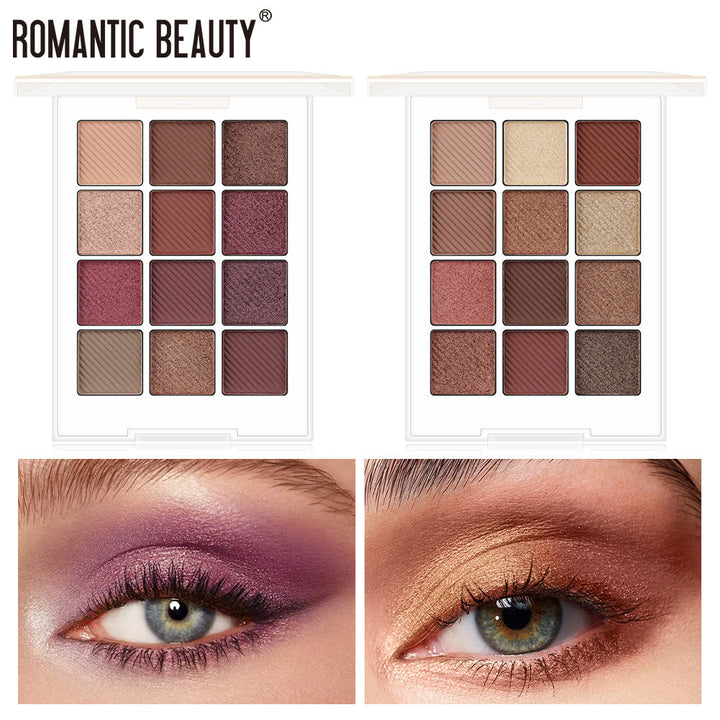 12-Color Eyeshadow Palette for Versatile Eye Looks