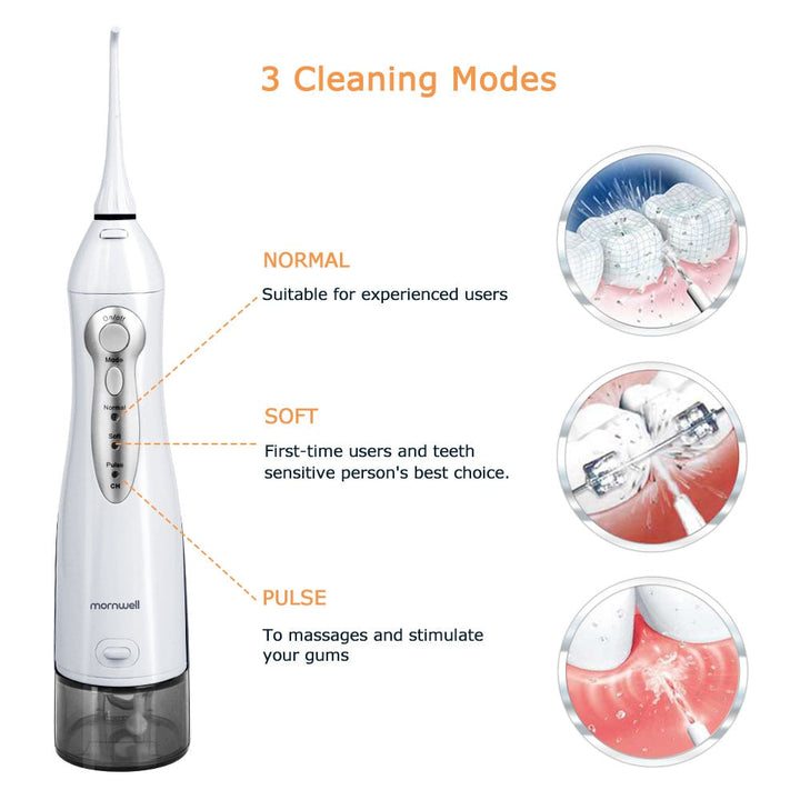 Oral Irrigator Water Flosser – 3 Modes, IPX7, USB Rechargeable