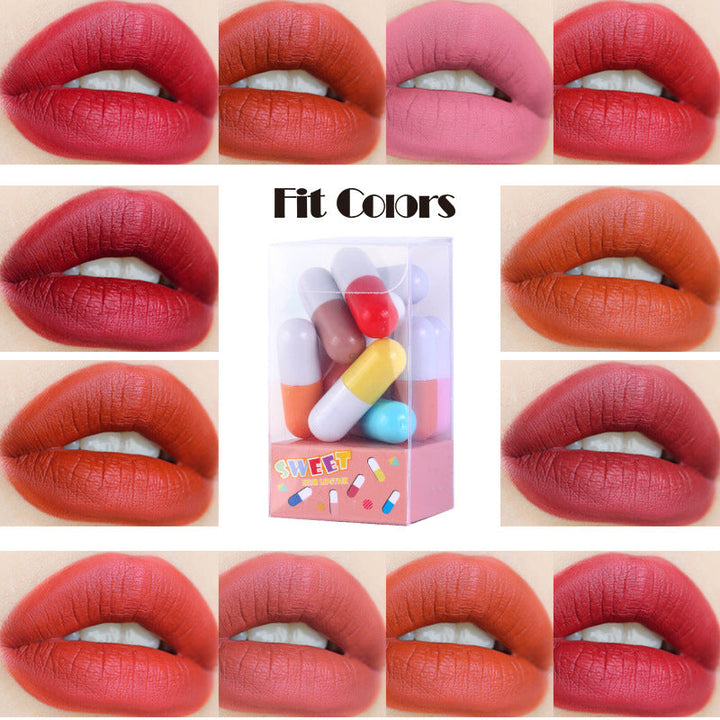 Mini Matte Lipstick Set: 12 Portable Velvet Shades