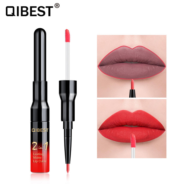 2-in-1 Matte Lip Gloss Pen for Defined, Lasting Color