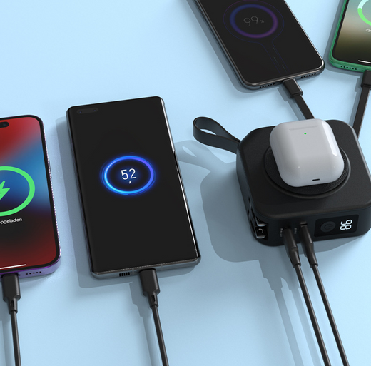 Magnetic Wireless Power Bank 10000mAh — 5-in-1 Portable