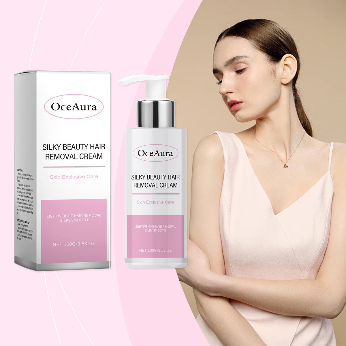 Silky Hair Removal Cream For Sensitive Skin, Full Body