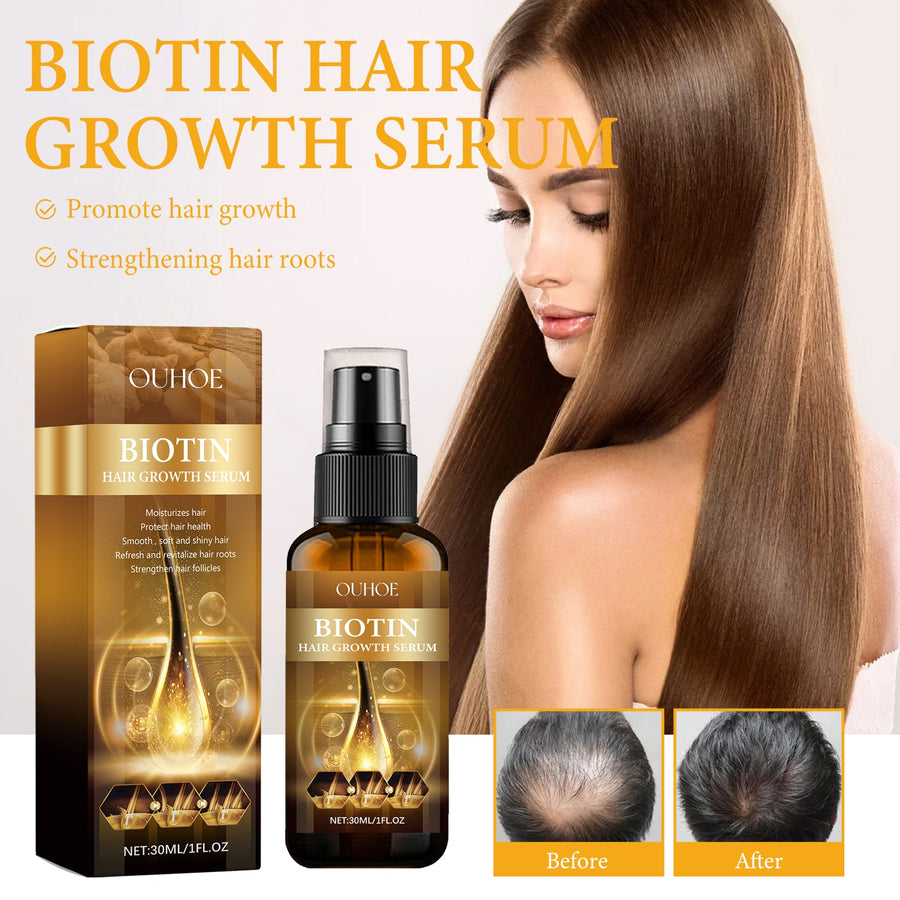 Hair Growth Serum with Biotin for Stronger Roots