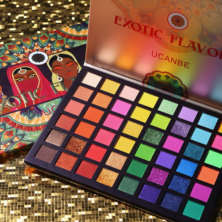 48-Color Eyeshadow Palette for Bold Colorful Looks