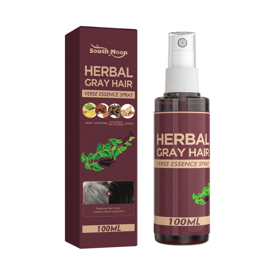 Herbal Gray Hair Essence Spray for Natural-Looking Color