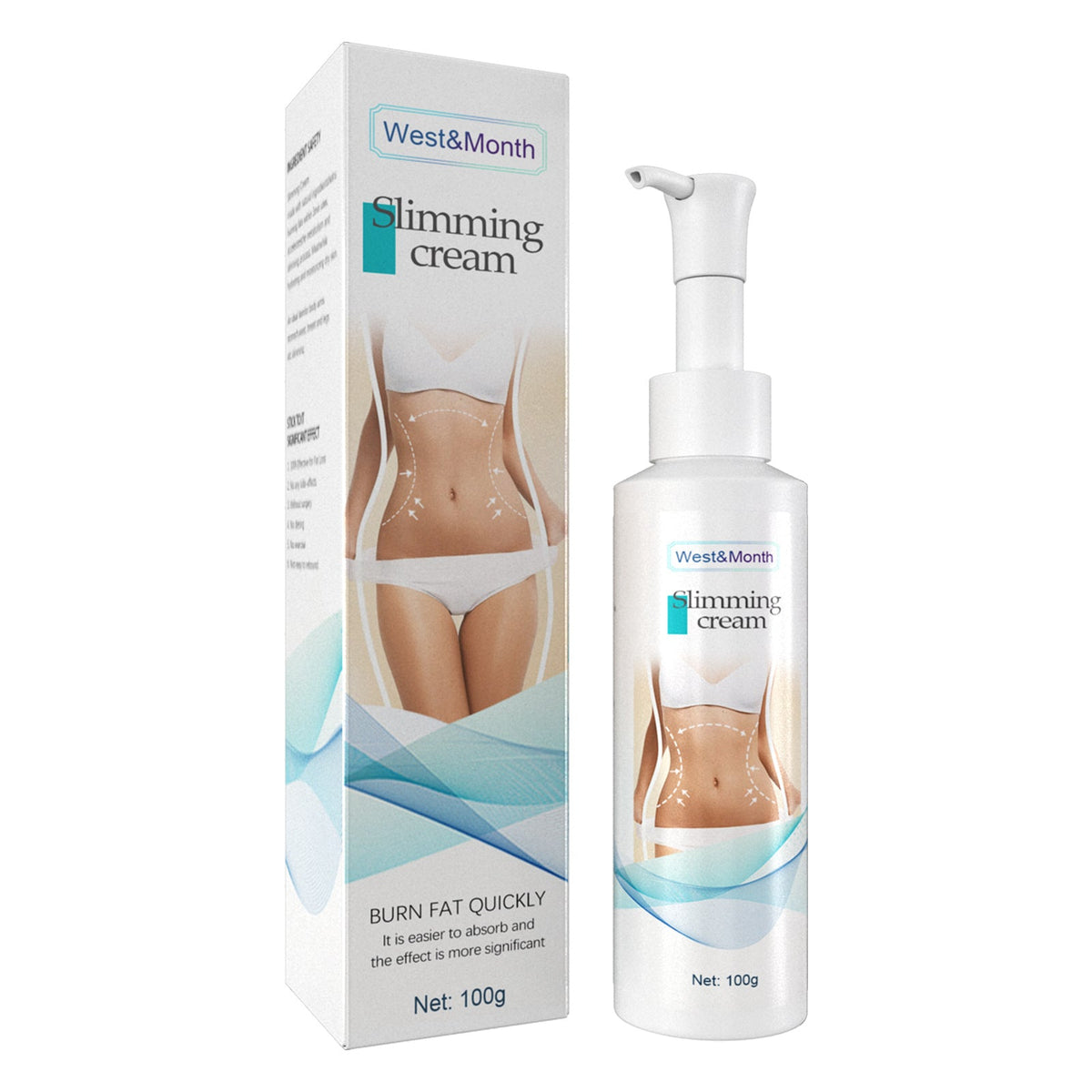 Toning Cream for Belly & Thighs - Firming Massage Gel
