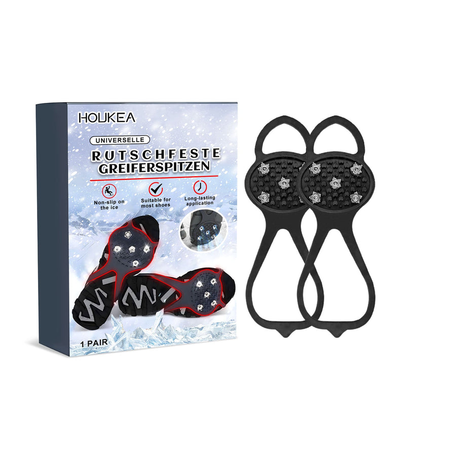 Universal Ice Crampons with 10 Steel Spikes — Secure Grip