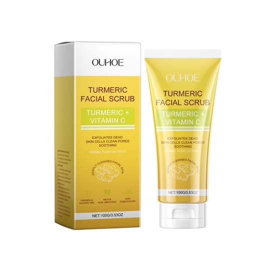 Turmeric Facial Scrub - Gentle Exfoliating Brightening Cream