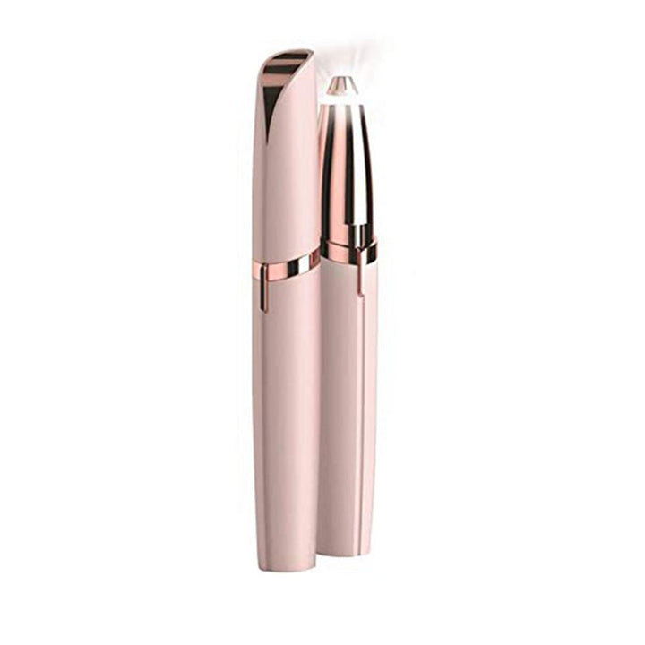 Electric Eyebrow Trimmer — Painless 360° Precision with LED