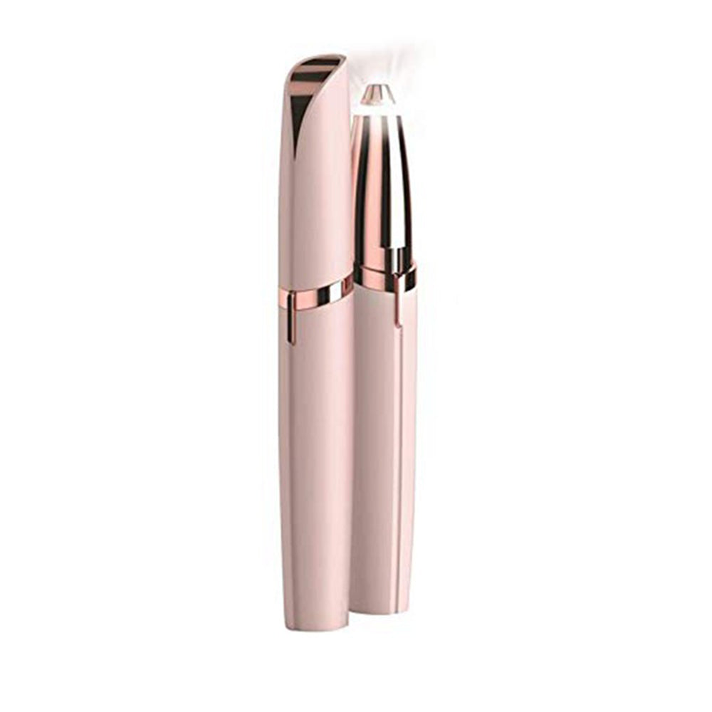 Electric Eyebrow Trimmer — Painless 360° Precision with LED