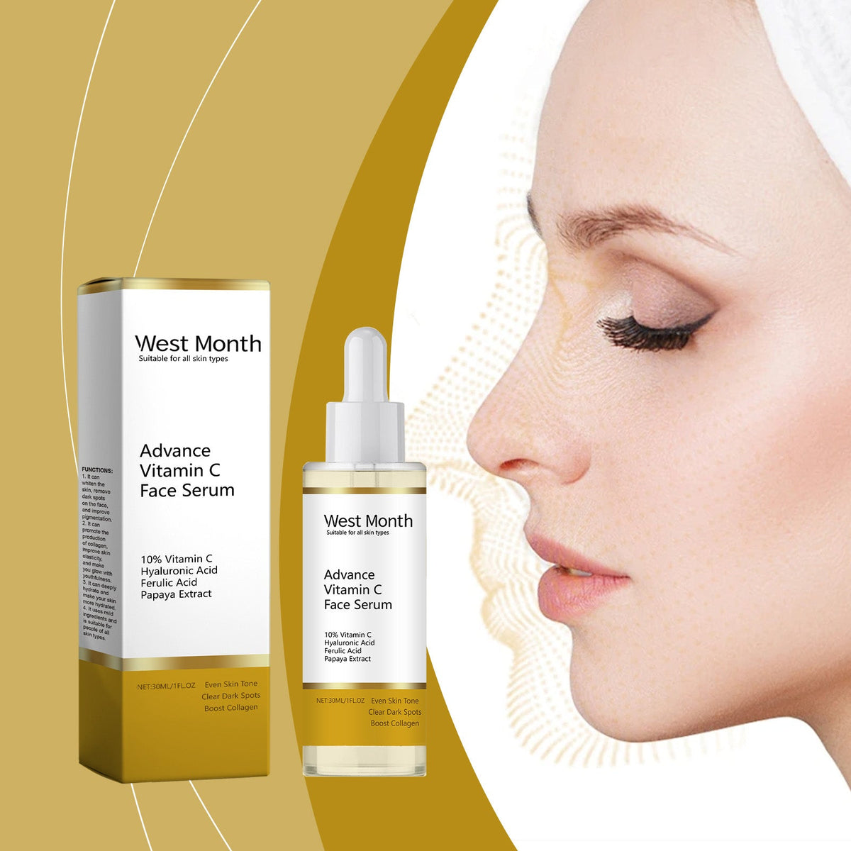 Vitamin C Serum for Dark Spots & Uneven Skin Tone