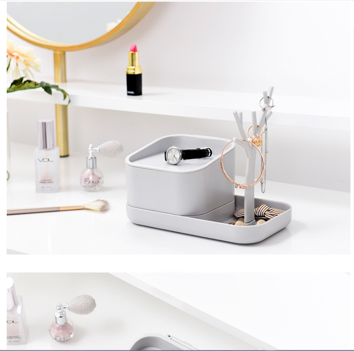 Makeup Organizer Storage Box – All-in-One Vanity Declutterer