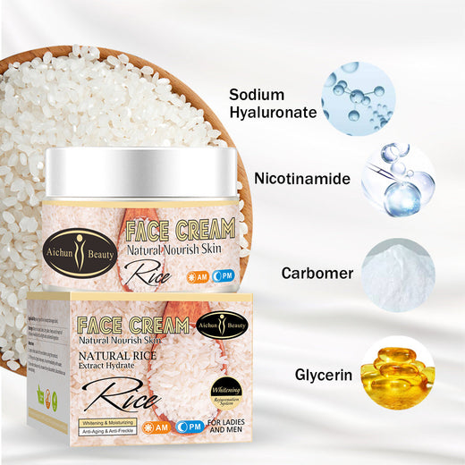 Rice Face Cream for Hydrated, Brighter-Looking Skin