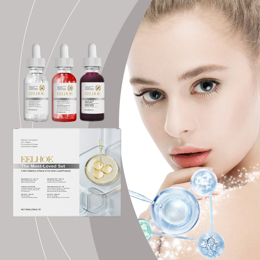 Acne Facial Serum Set for Brighter, Hydrated Skin