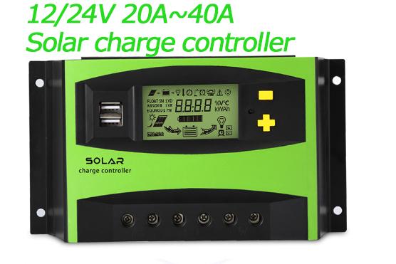Solar Charge Controller 30-60A with LCD & Dual USB