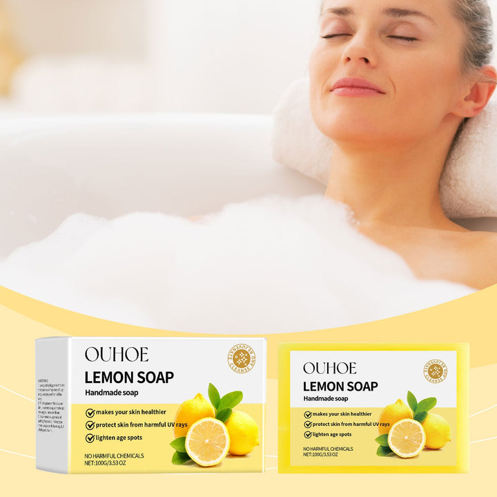 Herbal Lemon Bath Soap for Oily Skin & Deep Cleansing