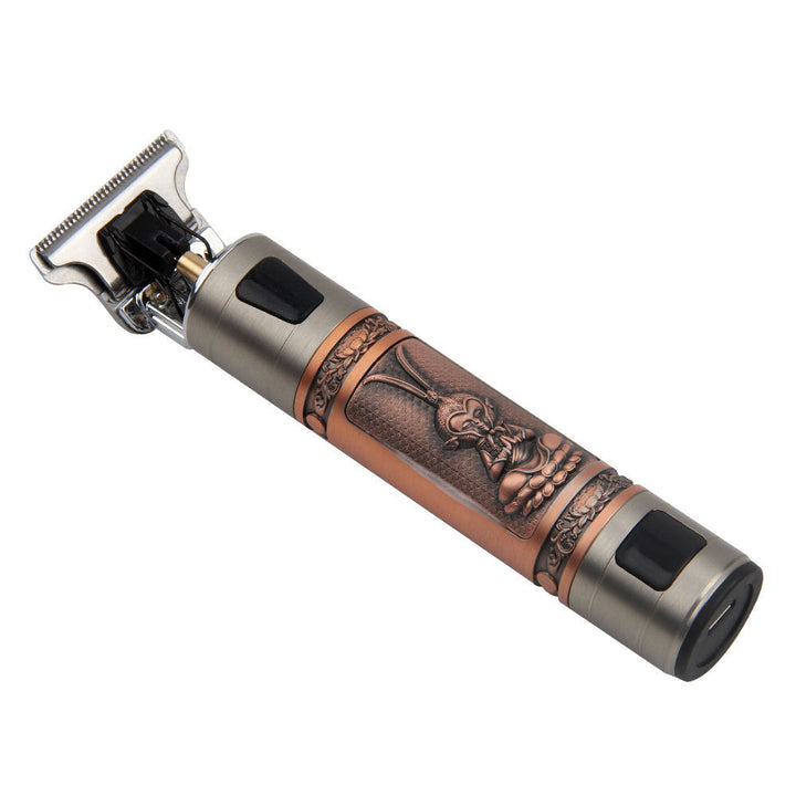 Professional Hair Clipper — Carved Skull, Digital Precision