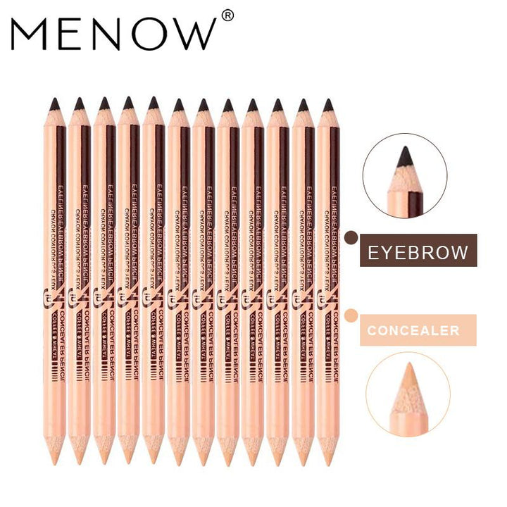 2-in-1 Eyebrow Concealer Pencil Set, 12-Piece Kit