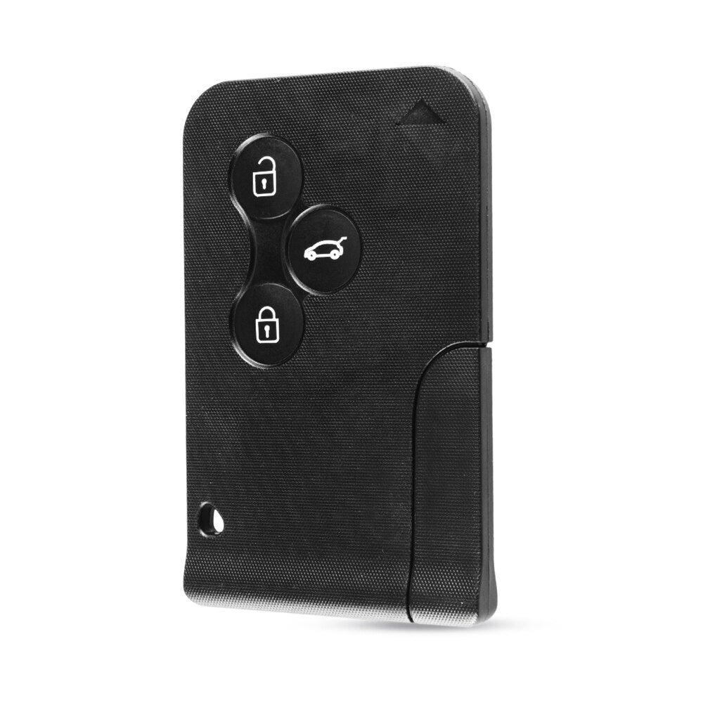 Renault Smart Card Key Fob Shell — 3‑Button Replacement