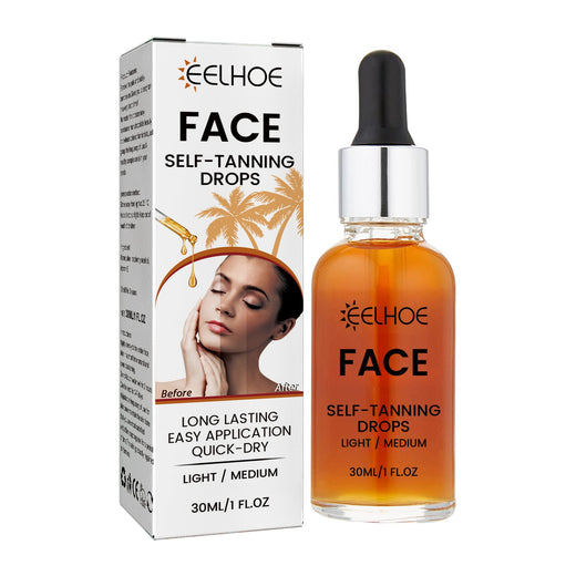 Face Self-Tanning Drops for Natural Streak-Free Golden Glow