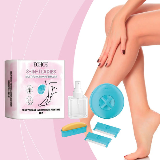 EOHOE 3-In-1 Women's Razor Multi-Functional Gentle Body Clea