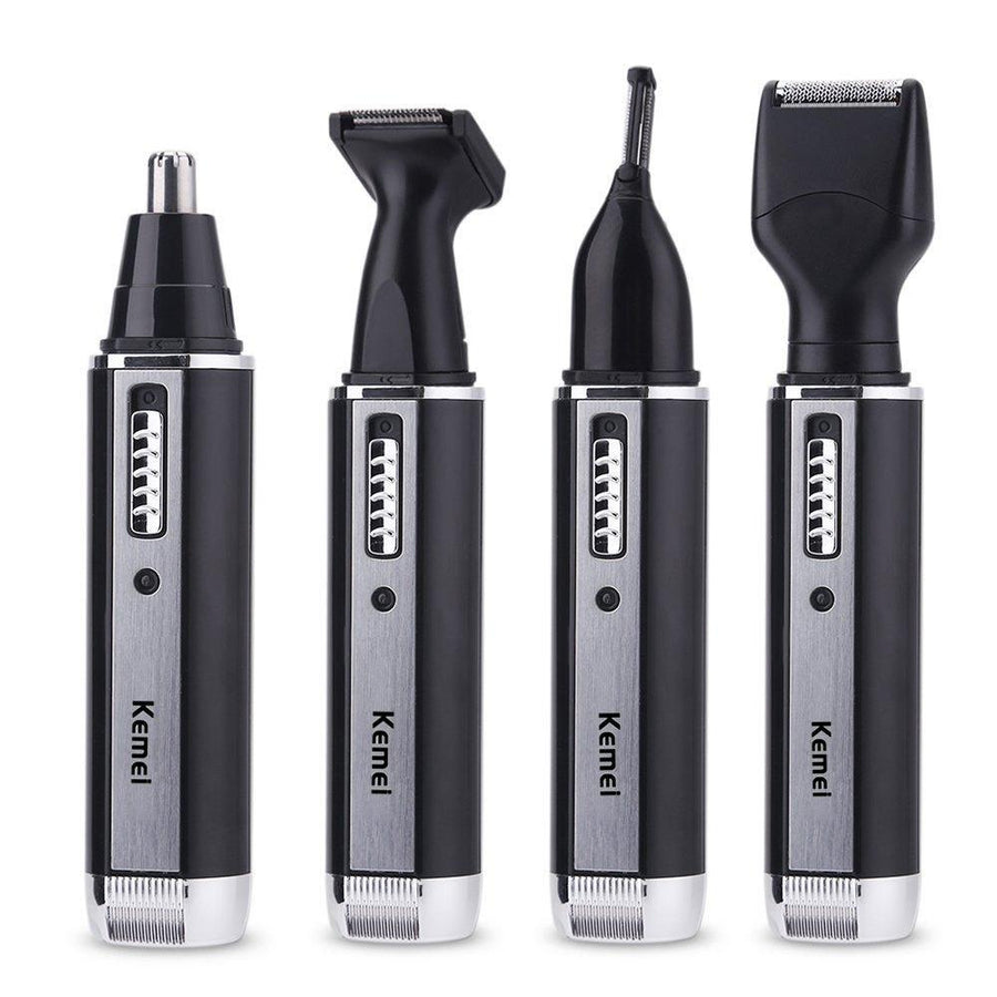 4‑in‑1 Rechargeable Nose Hair Trimmer — Precise Ear