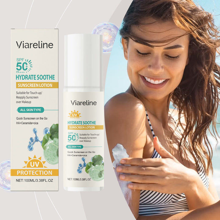 Viareline SPF 50 Hydrating Emulsion Reapply Over Makeup