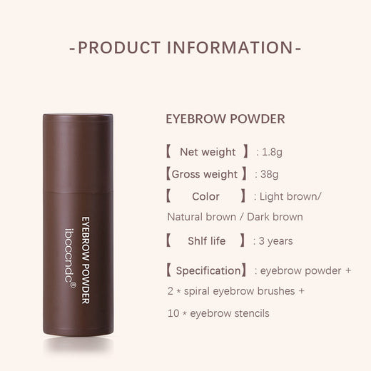 Eyebrow Stamp Powder Stick for Fuller, Defined Brows