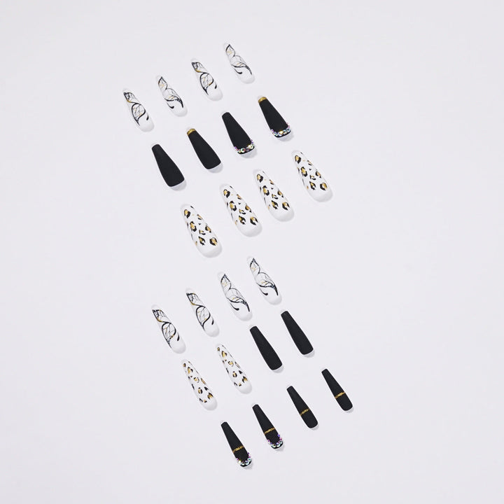 Butterfly Leopard Press-On Nails for Bold Statement Style