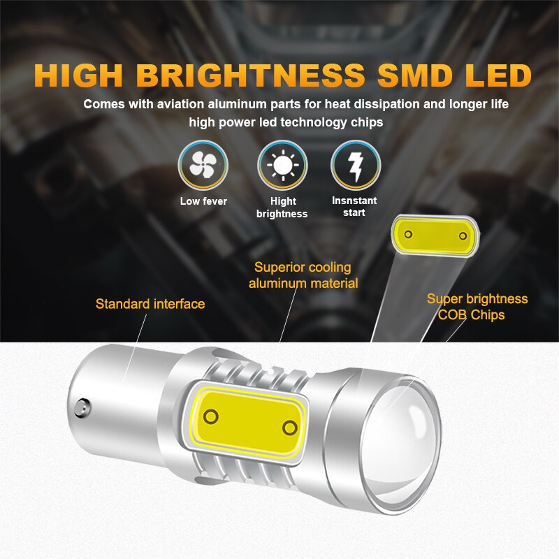 COB LED Turn Signal Bulbs — Instantly Brighter, Feels Safer