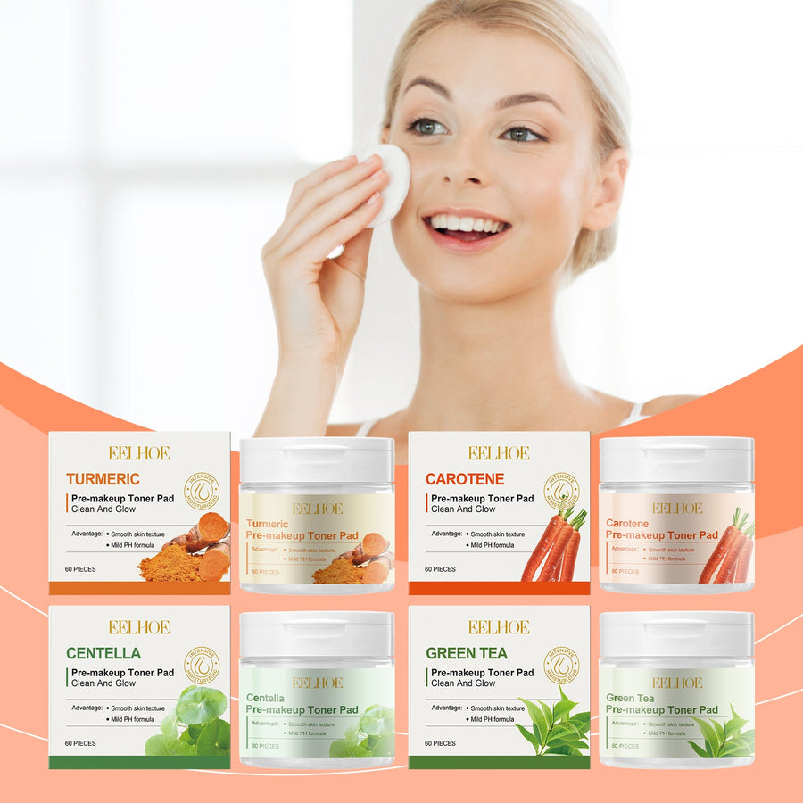 Pre-Makeup Toner Pads for a Smoother, Natural Makeup Base