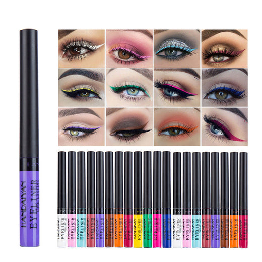 12-Color Matte Liquid Eyeliner Set for Vivid Looks