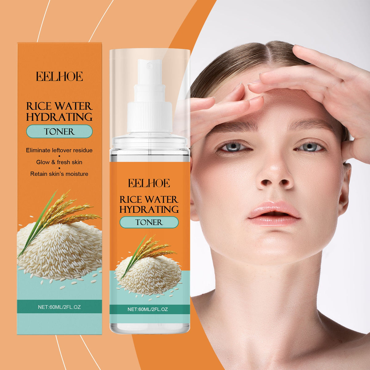 Rice Water Hydrating Toner for Dry, Dull Uneven Skin