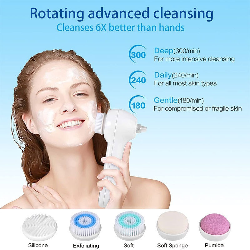 Sonic Facial Cleansing Brush — 6X Better Cleansing in 3 Modes