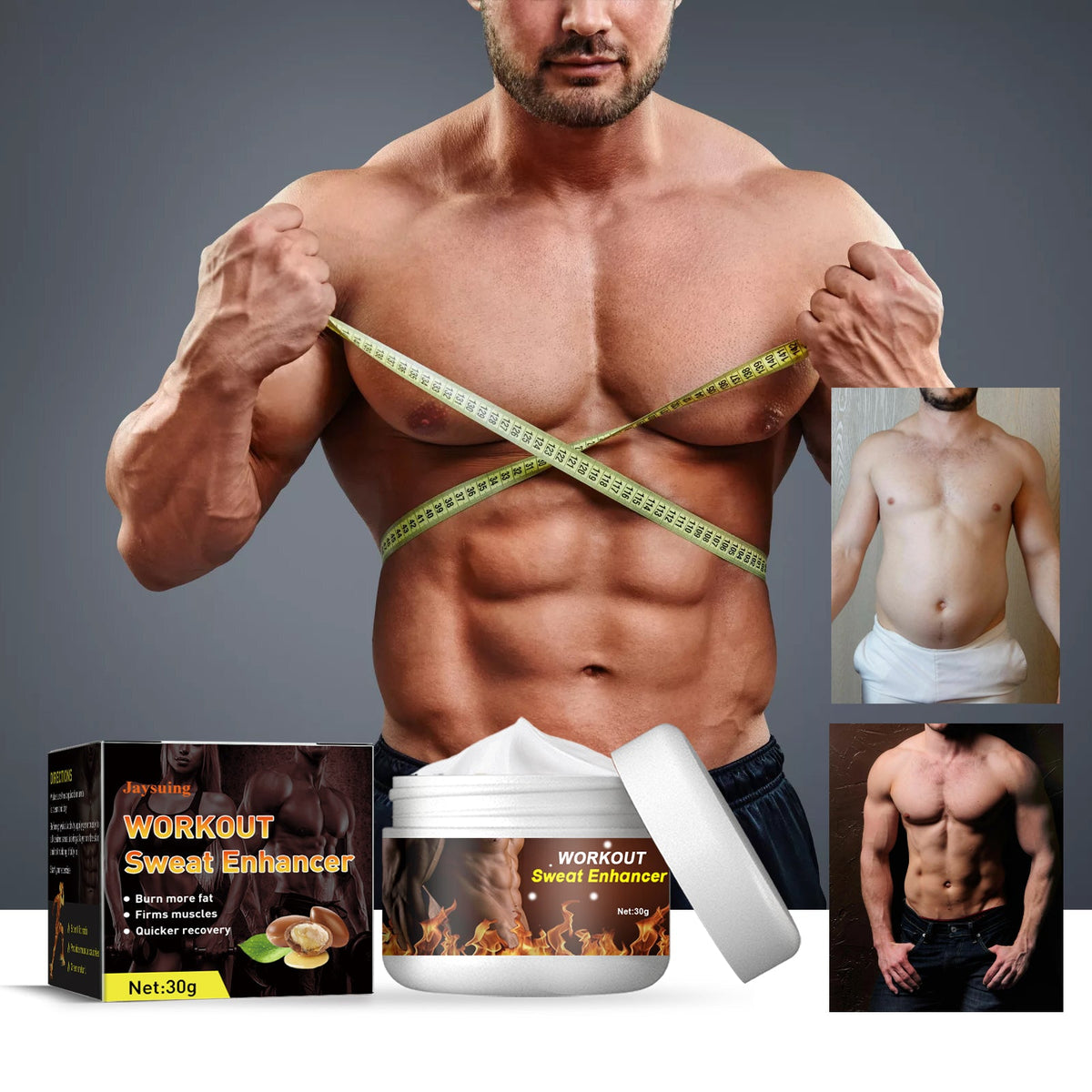 Body Sculpting Cream — Burn Fat, Firm Muscles, Recover Faster
