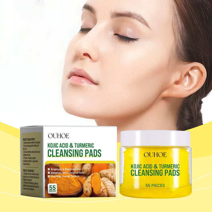 Turmeric Kojic Acid Cleansing Pads for Brighter Skin