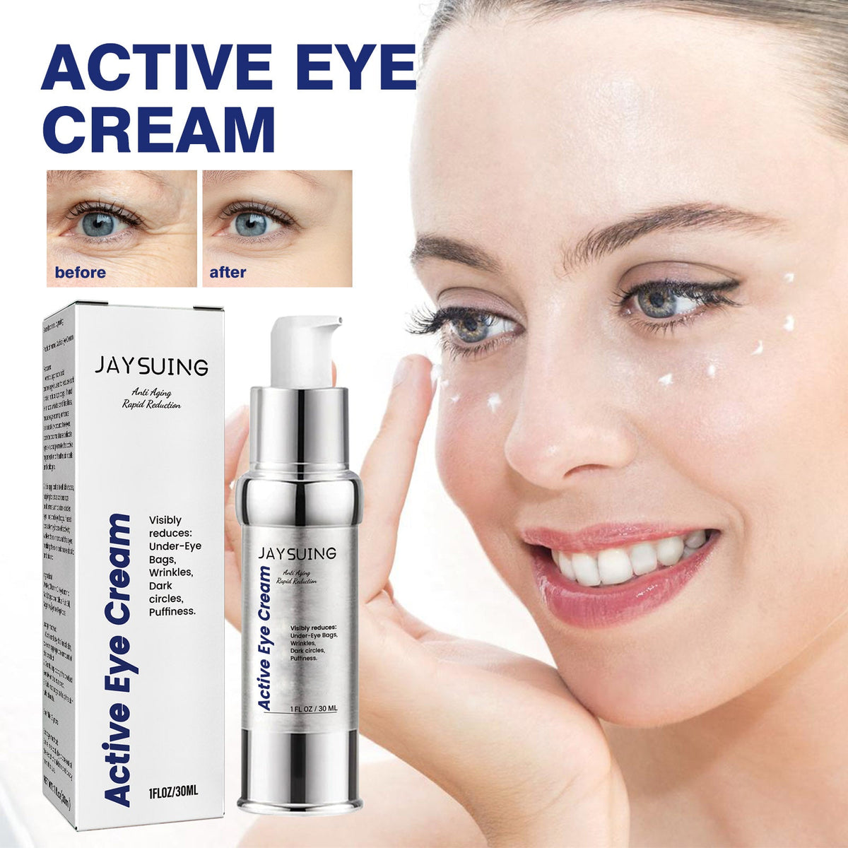 Active Eye Cream for Bags, Wrinkles and Dark Circles