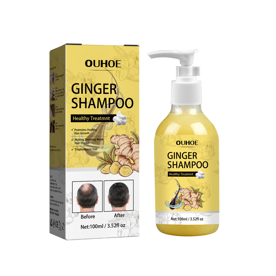 Ginger Shampoo for Itchy Scalp & Fuller-Looking Hair