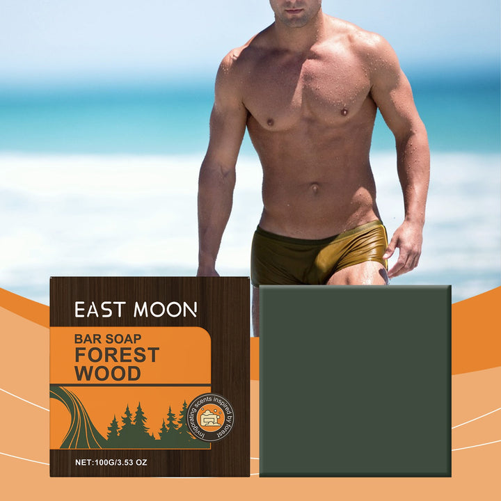 Forest Wood Bar Soap for Men - Oil Control & Moisture