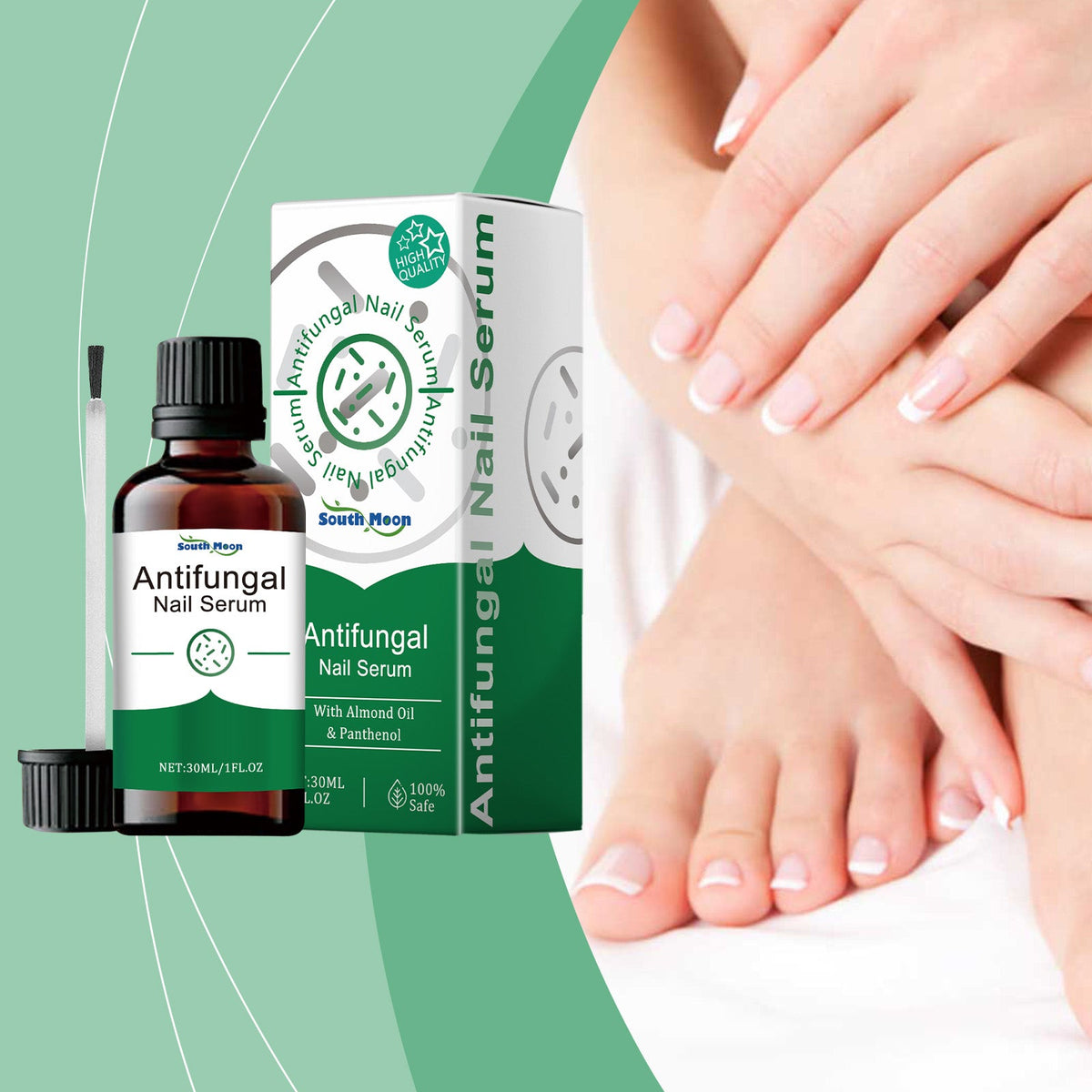 Antifungal Nail Serum for Discolored, Thick Toenails