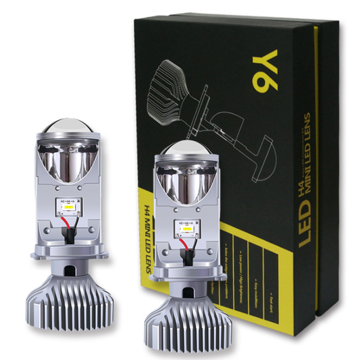 H4 LED Headlight Conversion Kit — 20000LM Mini Projector Lens