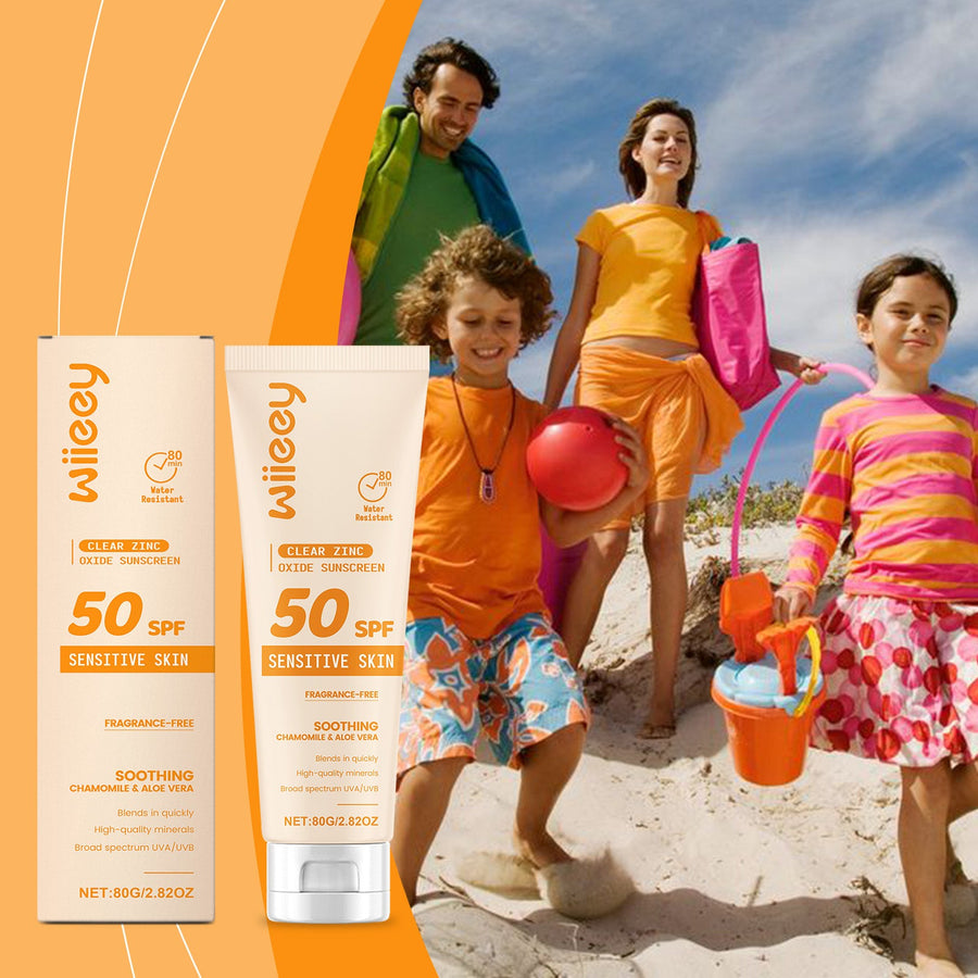 Kids Mineral SPF 50 Sunscreen - Gentle Zinc Oxide Cream