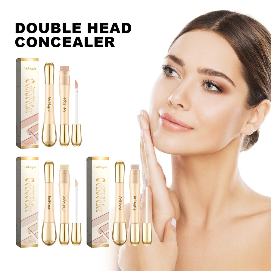 Double Head Concealer for Brightening, Even Coverage